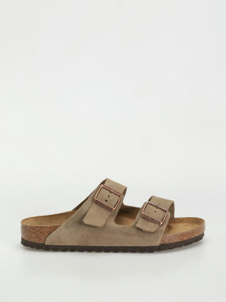 Șlapi Birkenstock Arizona Suede Leather Regular (taupe)