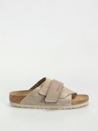 Șlapi Birkenstock Kyoto Nubuck Suede Leather Narrow Wmn (taupe)