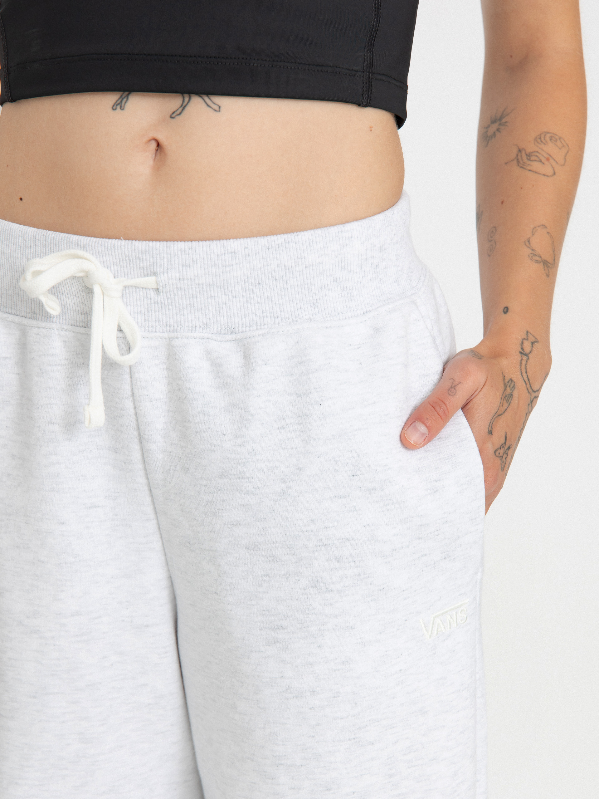 Pantaloni Vans Elevated Double Knit Wmn (white heather)