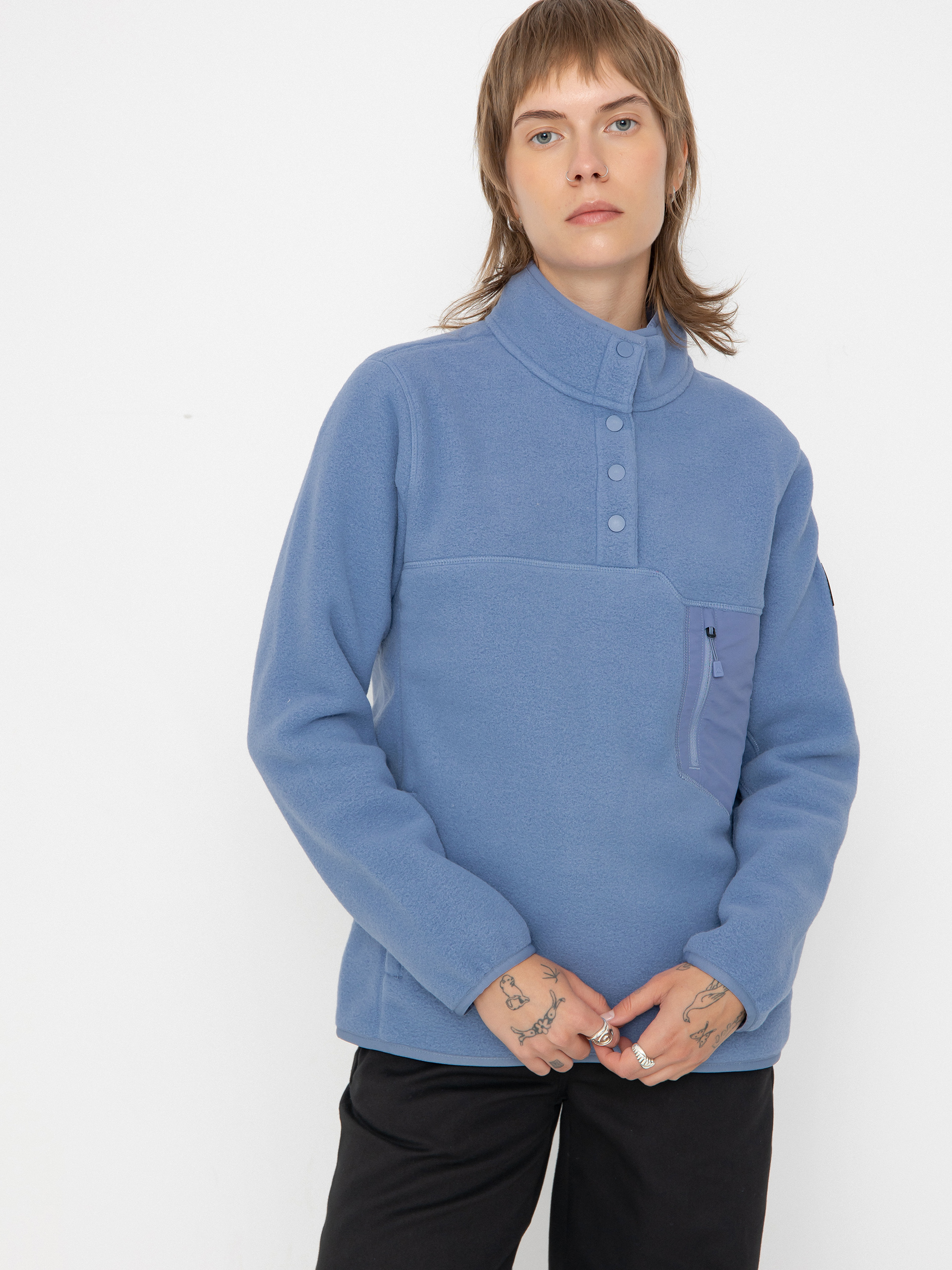 Hanorac cu glugă Burton Cinder Wmn (slate blue)