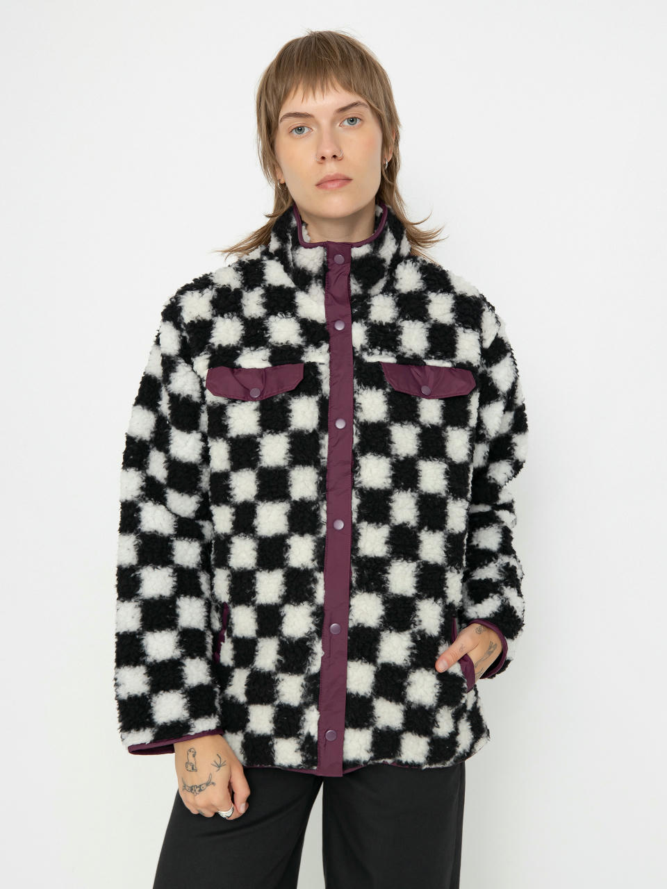 Geacă Vans Dreaming Sherpa Wmn (checkerboard)