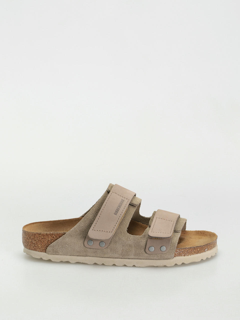 Șlapi Birkenstock Uji Nubuck Suede Leather Narrow Wmn (taupe)