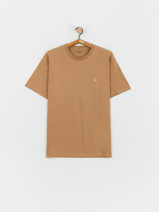 Tricou Carhartt WIP Chase (peanut/gold)