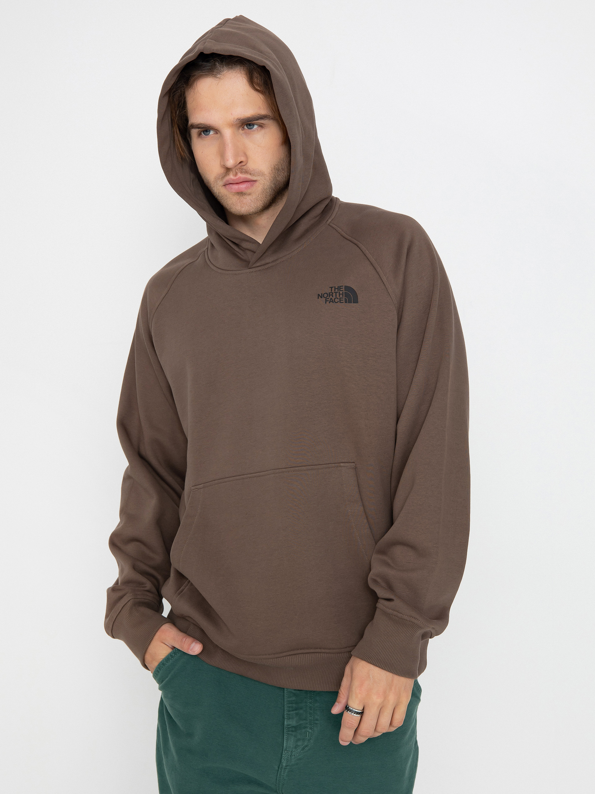 Hanorac cu glugă The North Face Raglan Box Nse HD (smokey brown)