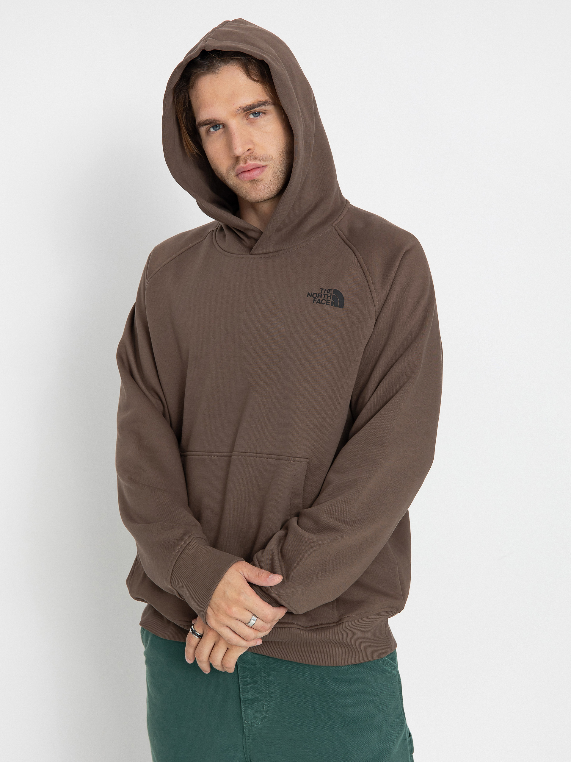 Hanorac cu glugă The North Face Raglan Box Nse HD (smokey brown)