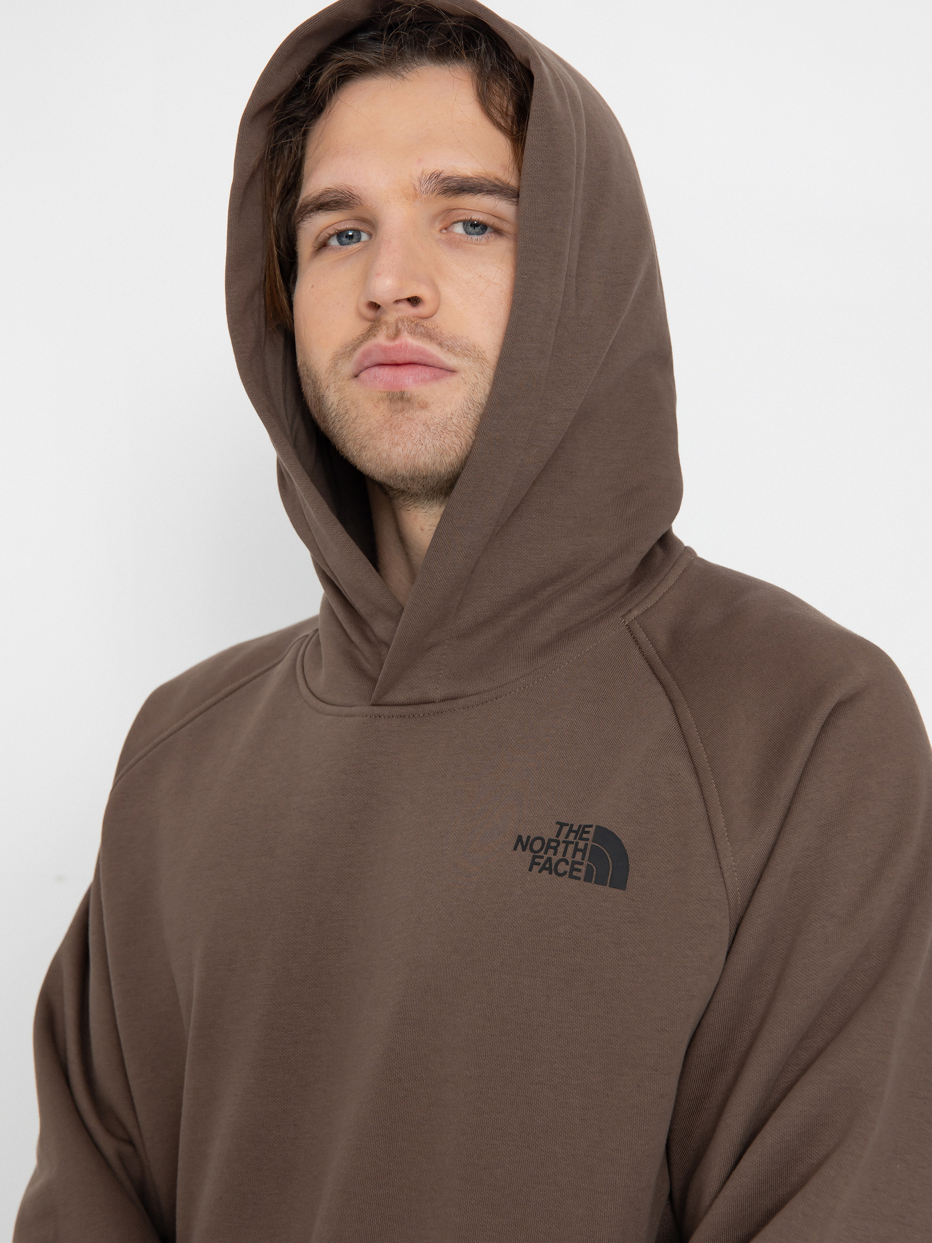 Hanorac cu glugă The North Face Raglan Box Nse HD (smokey brown)