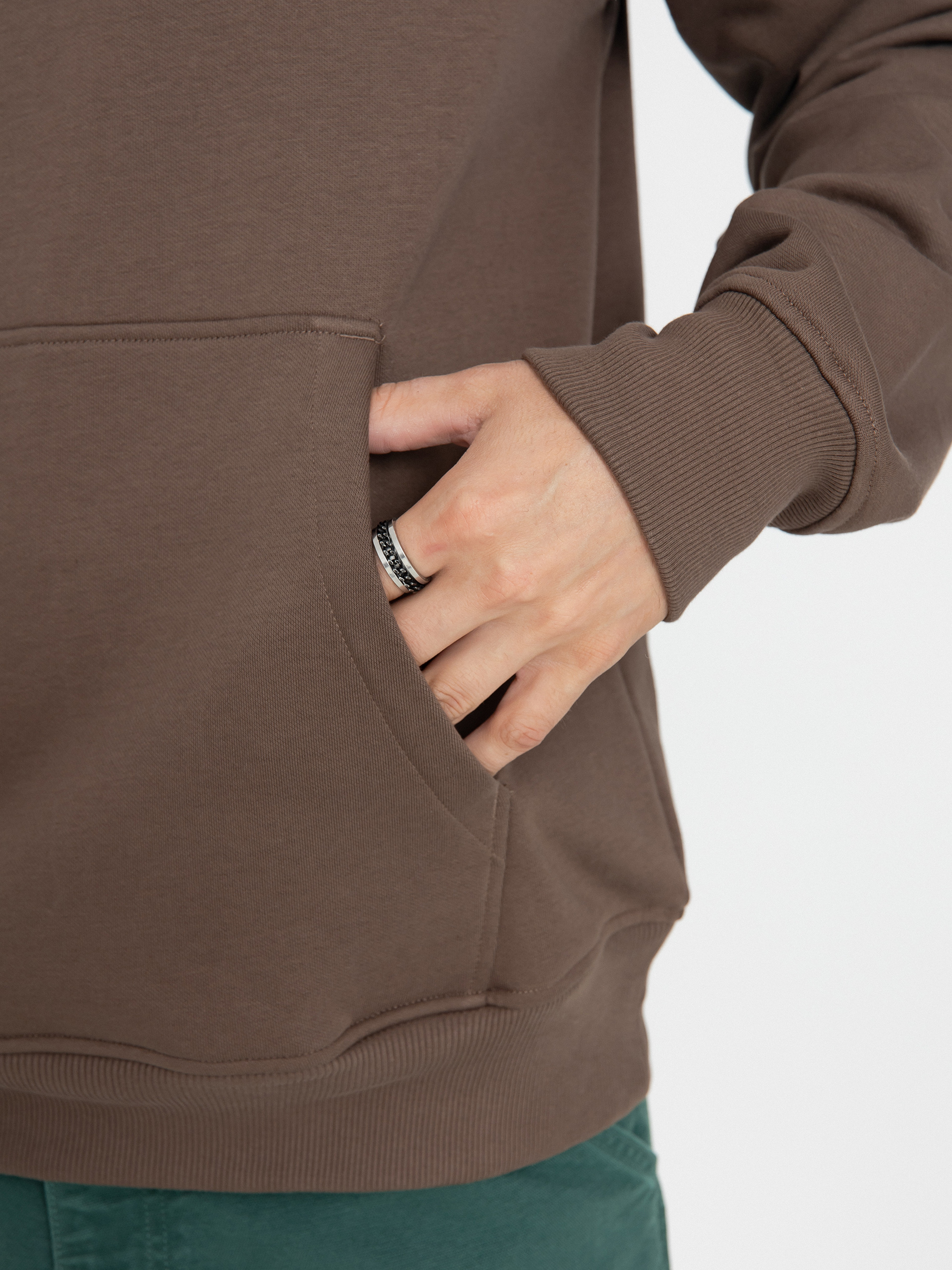 Hanorac cu glugă The North Face Raglan Box Nse HD (smokey brown)