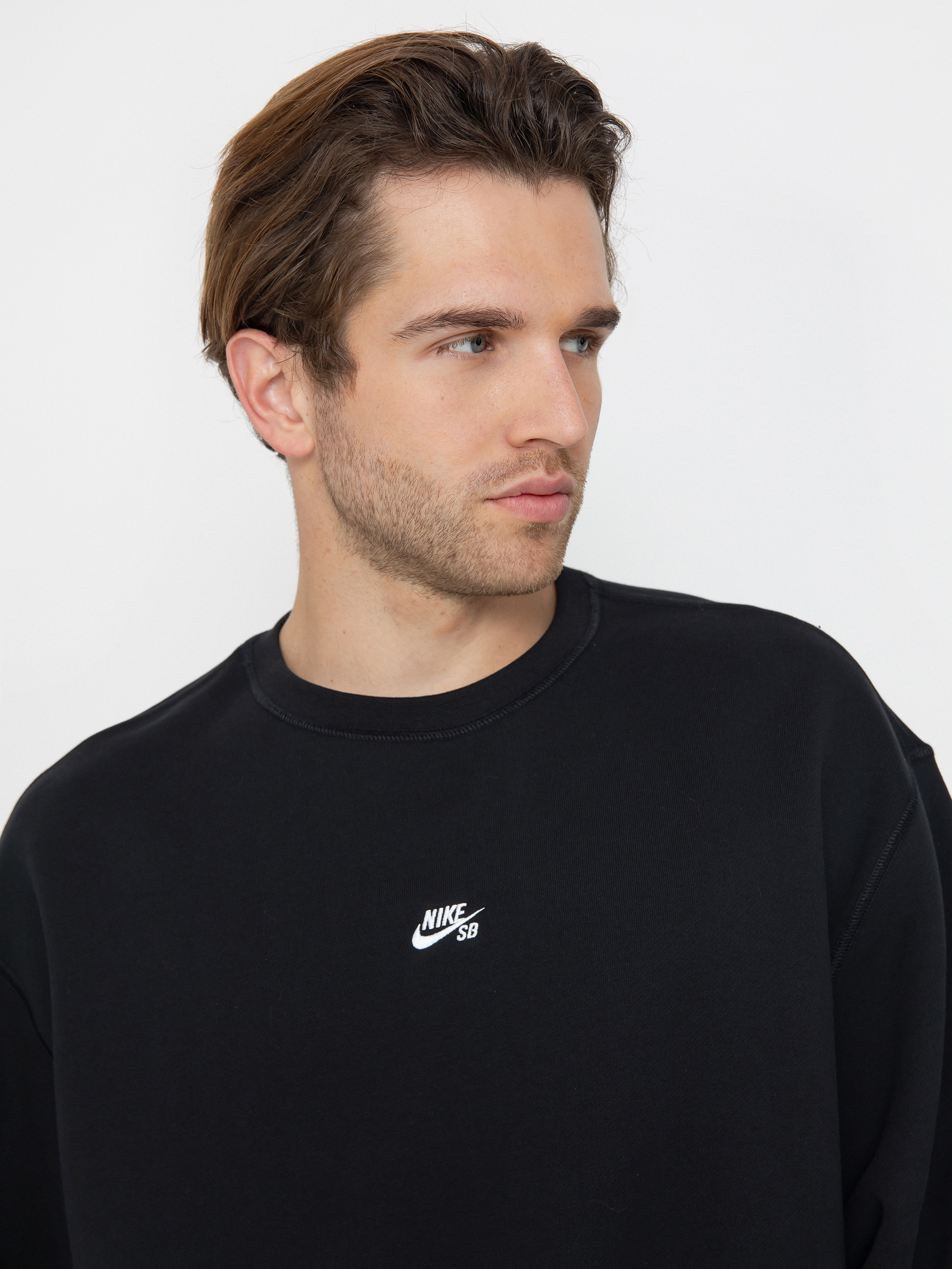 Hanorac Nike SB Essential Logo Crew (black/white)