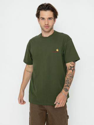 Tricou Carhartt WIP American Script (tarragon)