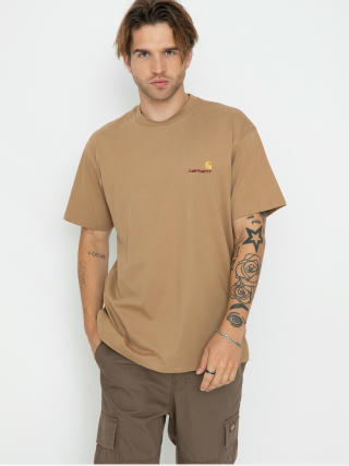 Tricou Carhartt WIP American Script (peanut)