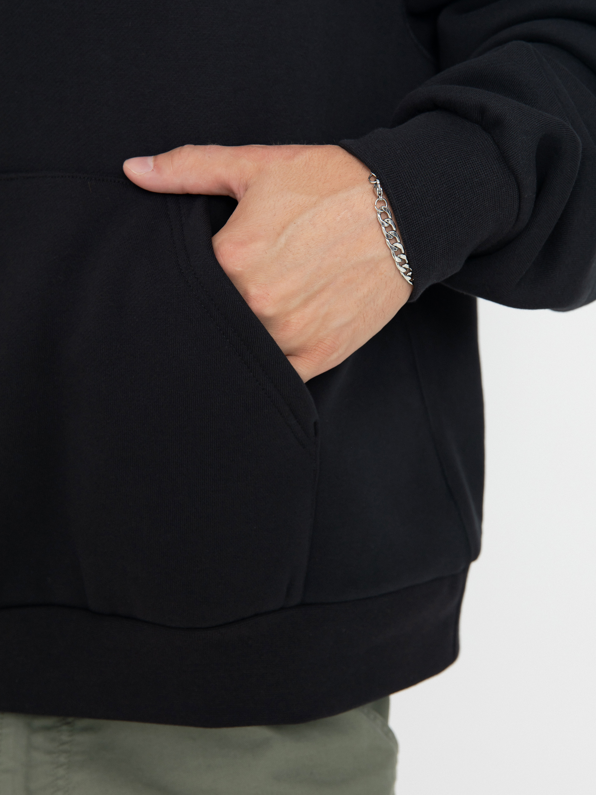 Hanorac cu glugă Nike SB Essential Logo HD (black/white)