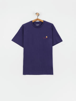 Tricou Carhartt WIP American Script (aura)