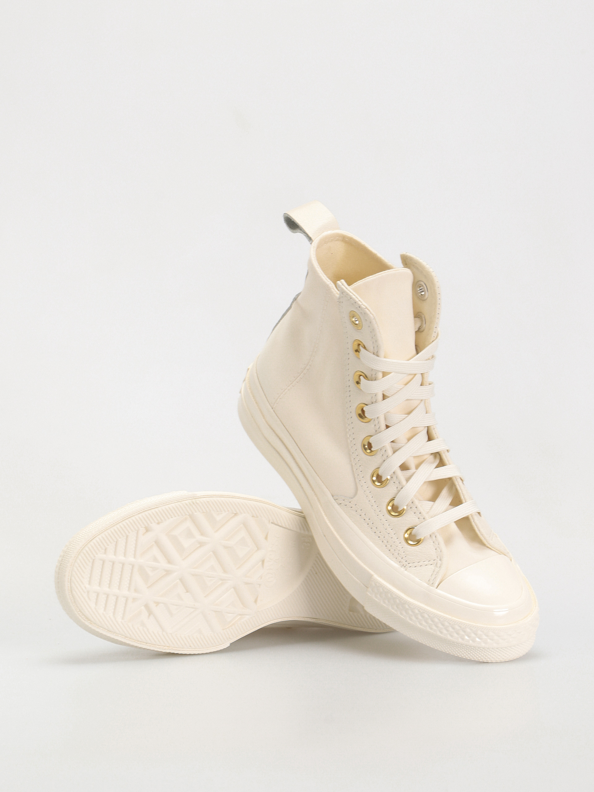 Teniși Converse Chuck 70 Hi (egret/gold/egret)