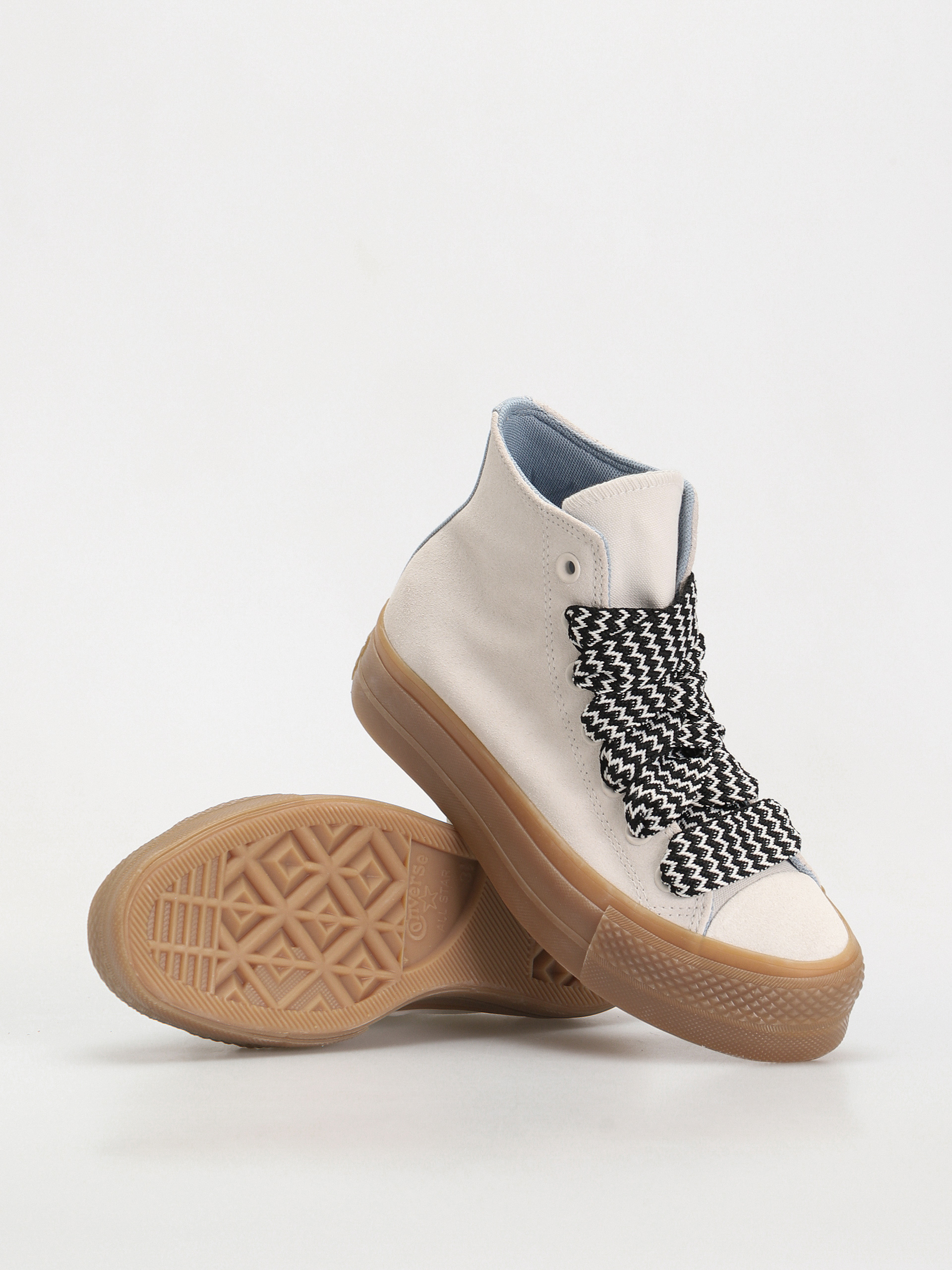 Teniși Converse Chuck Taylor All Star Lift Hi Wmn (vintage white/out of the blue)