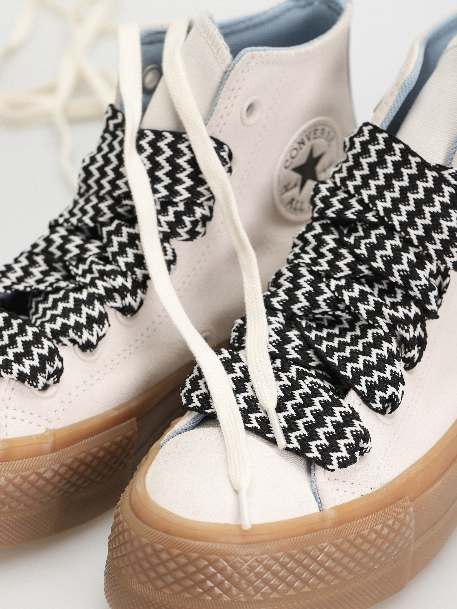 Teniși Converse Chuck Taylor All Star Lift Hi Wmn (vintage white/out of the blue)