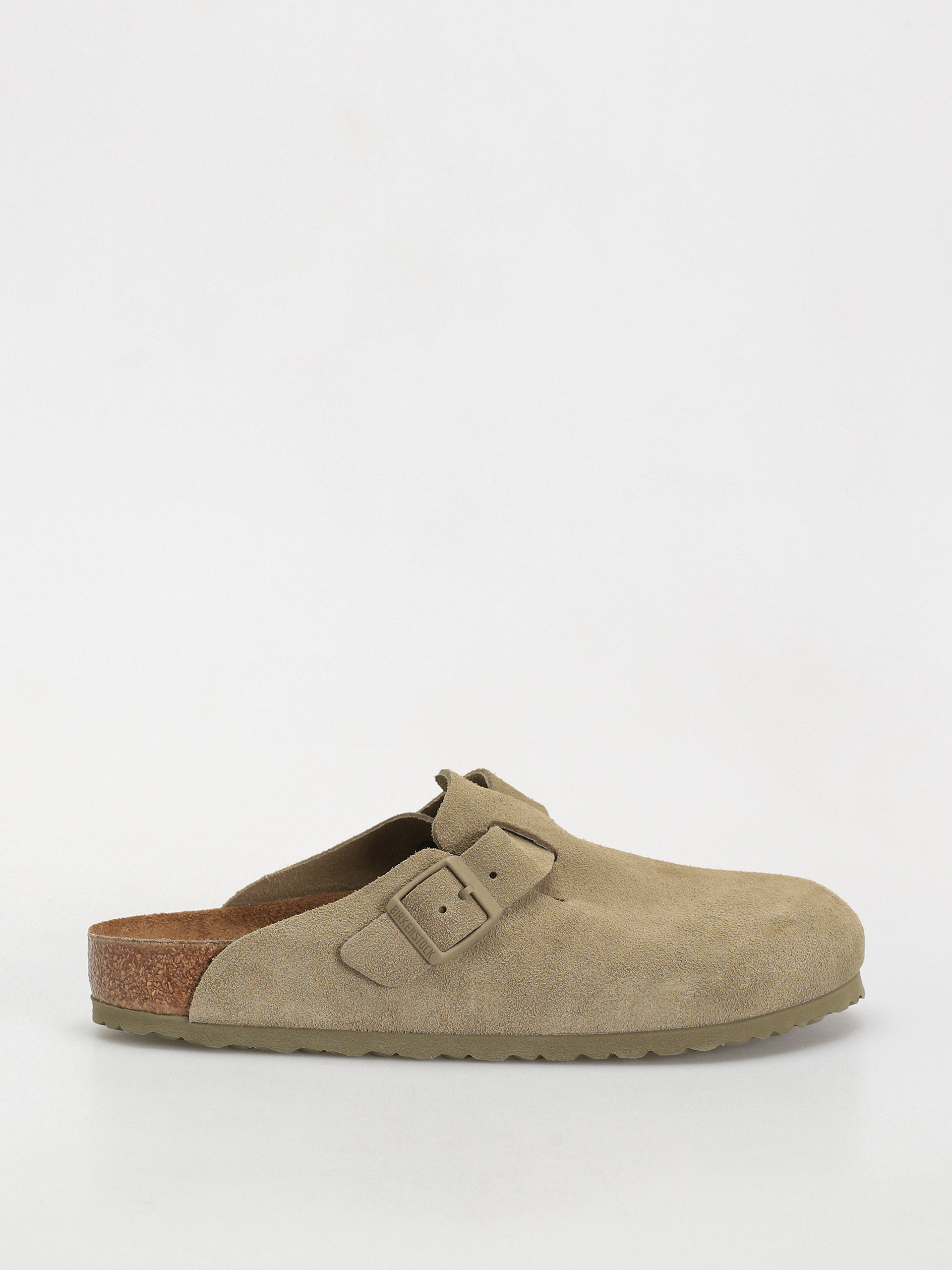 u0218lapi Birkenstock Boston Suede Leather Regular (faded khaki)