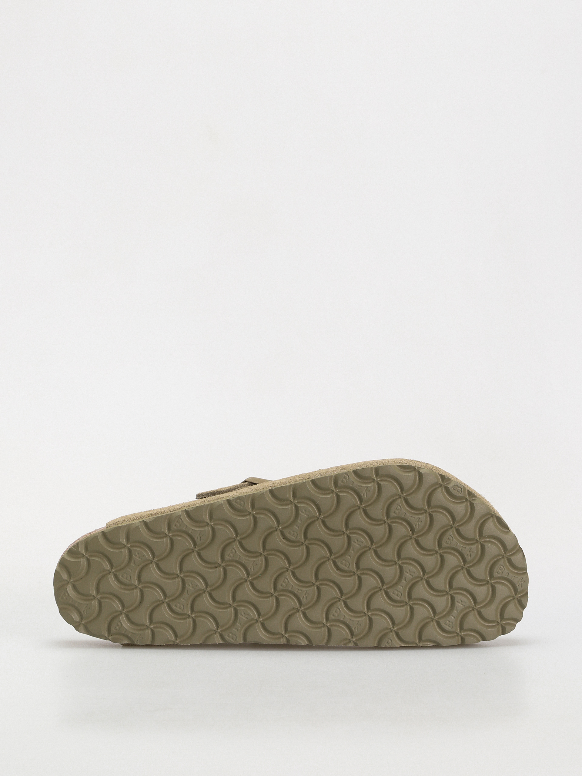Șlapi Birkenstock Boston Suede Leather Regular (faded khaki)