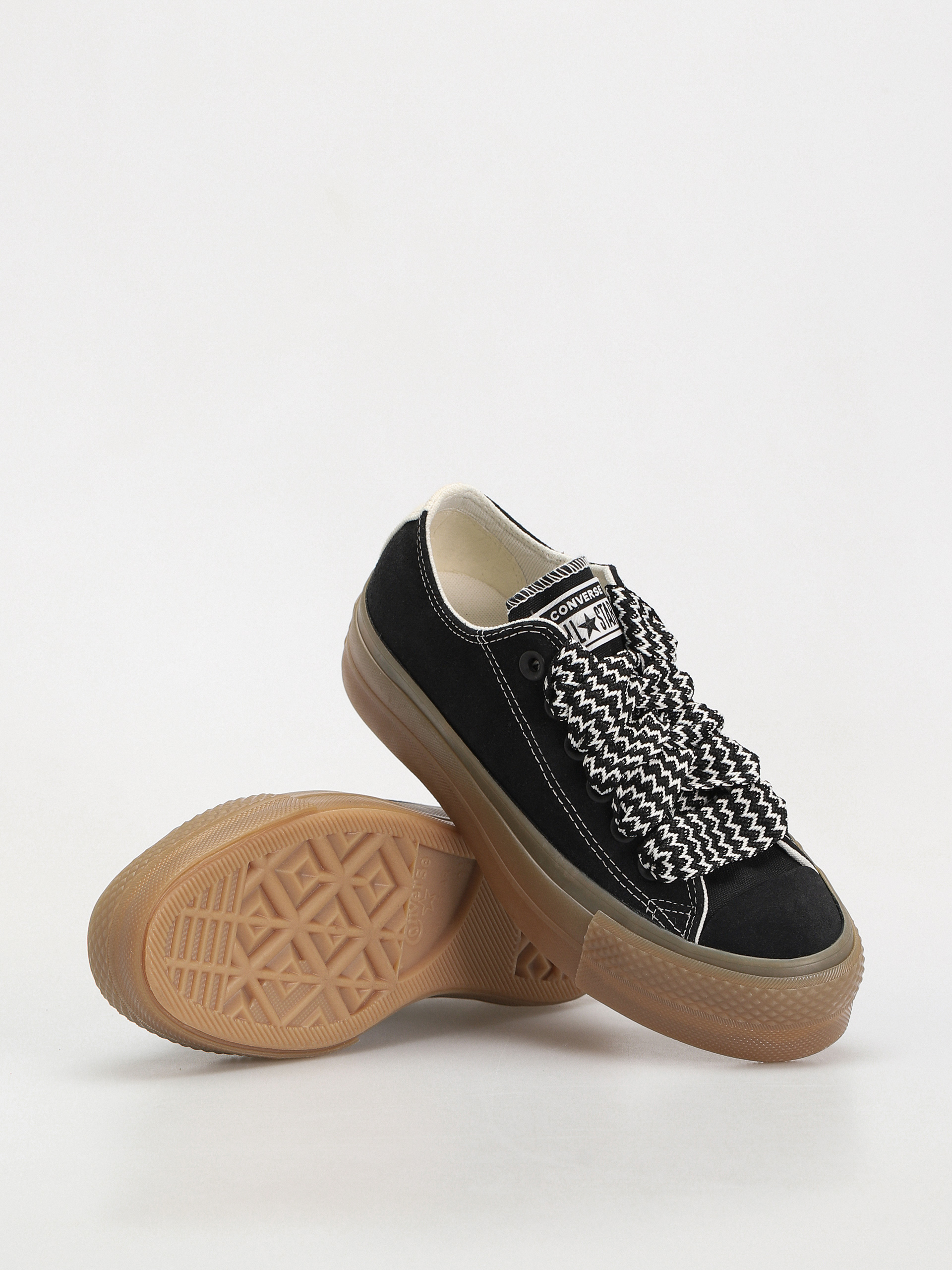 Teniși Converse Chuck Taylor All Star Lift Hi Wmn (black/egret/light brown)