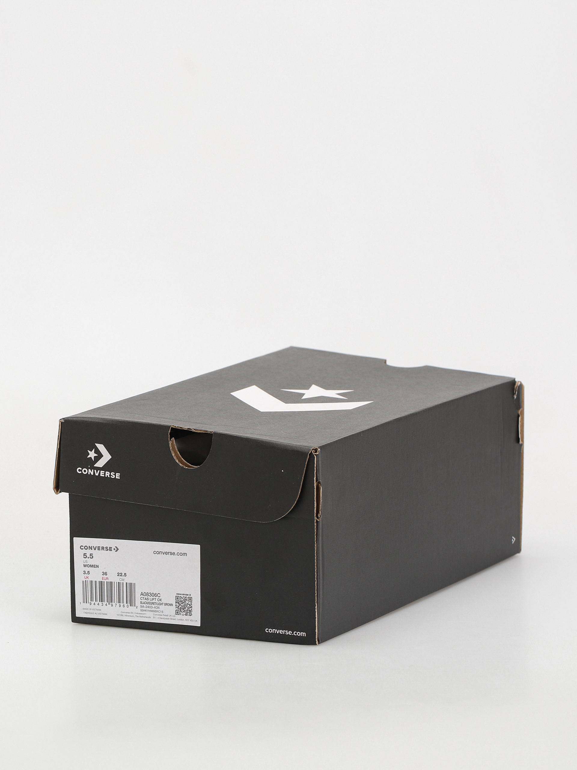 Teniși Converse Chuck Taylor All Star Lift Hi Wmn (black/egret/light brown)