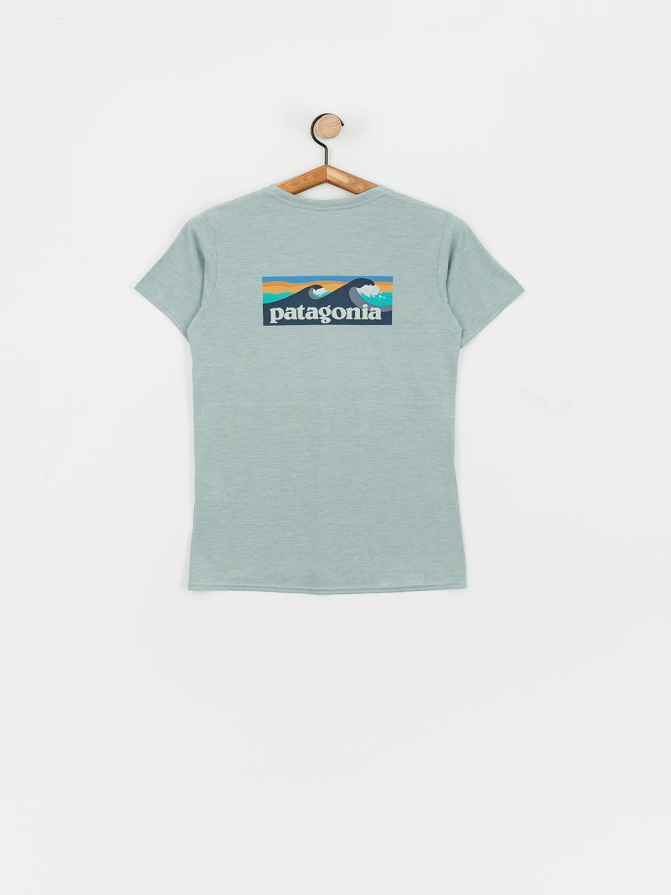 Tricou Patagonia Cap Cool Daily Graphic Waters Wmn (boardshort logo thermal blue x dye)