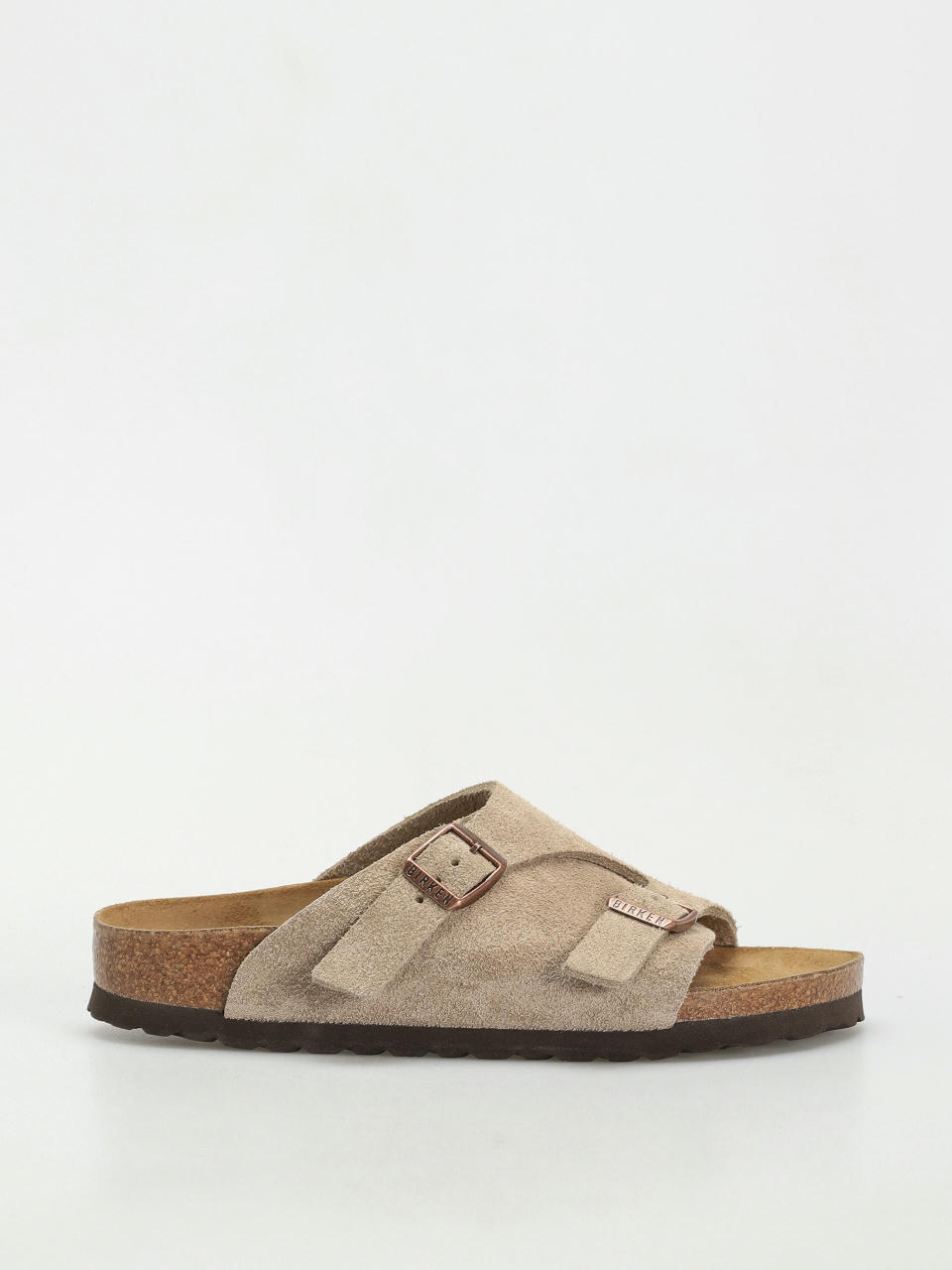 Șlapi Birkenstock Zürich Suede Leather Narrow Wmn (taupe)