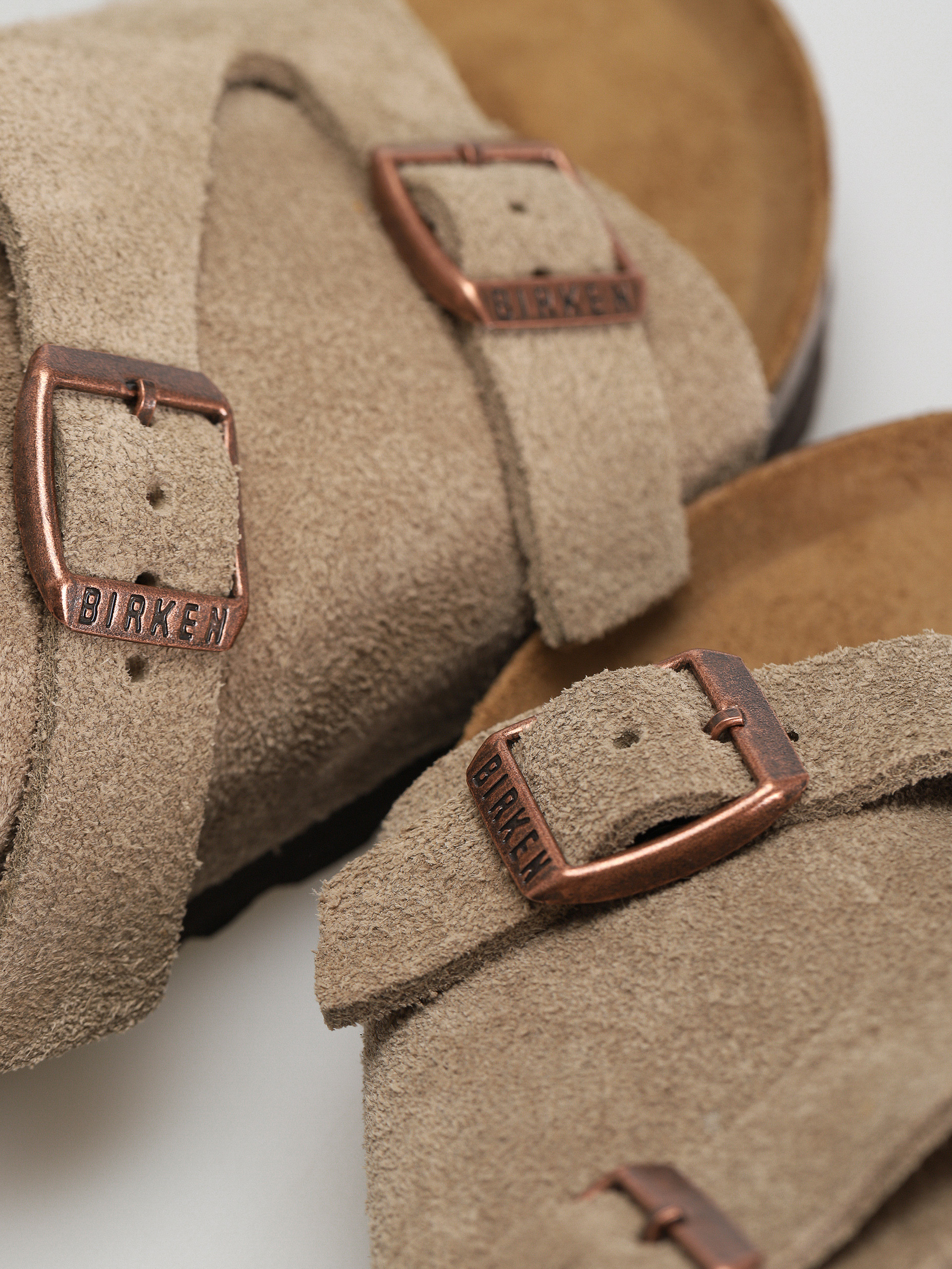 Șlapi Birkenstock Zürich Suede Leather Narrow Wmn (taupe)