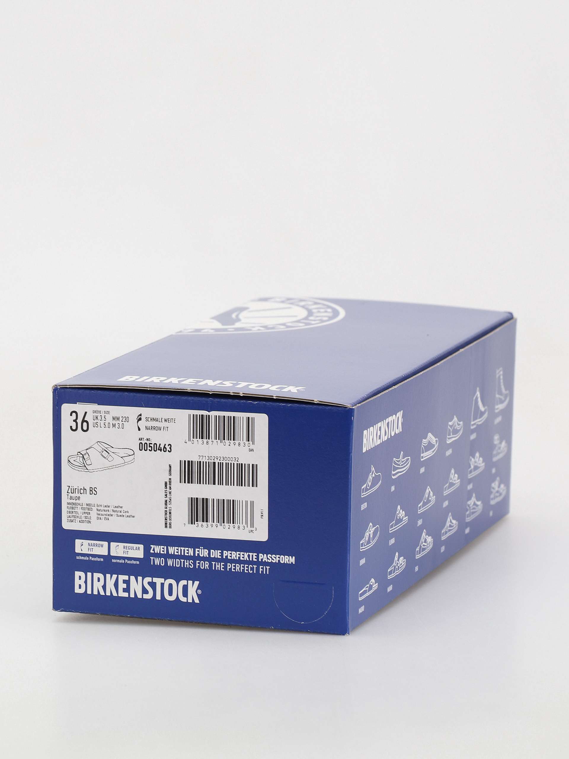 Șlapi Birkenstock Zürich Suede Leather Narrow Wmn (taupe)