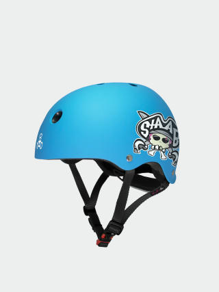 Cască Triple Eight Lil 8 Staab Edition Dual Certified Helmet With Eps Liner JR (neon blue)