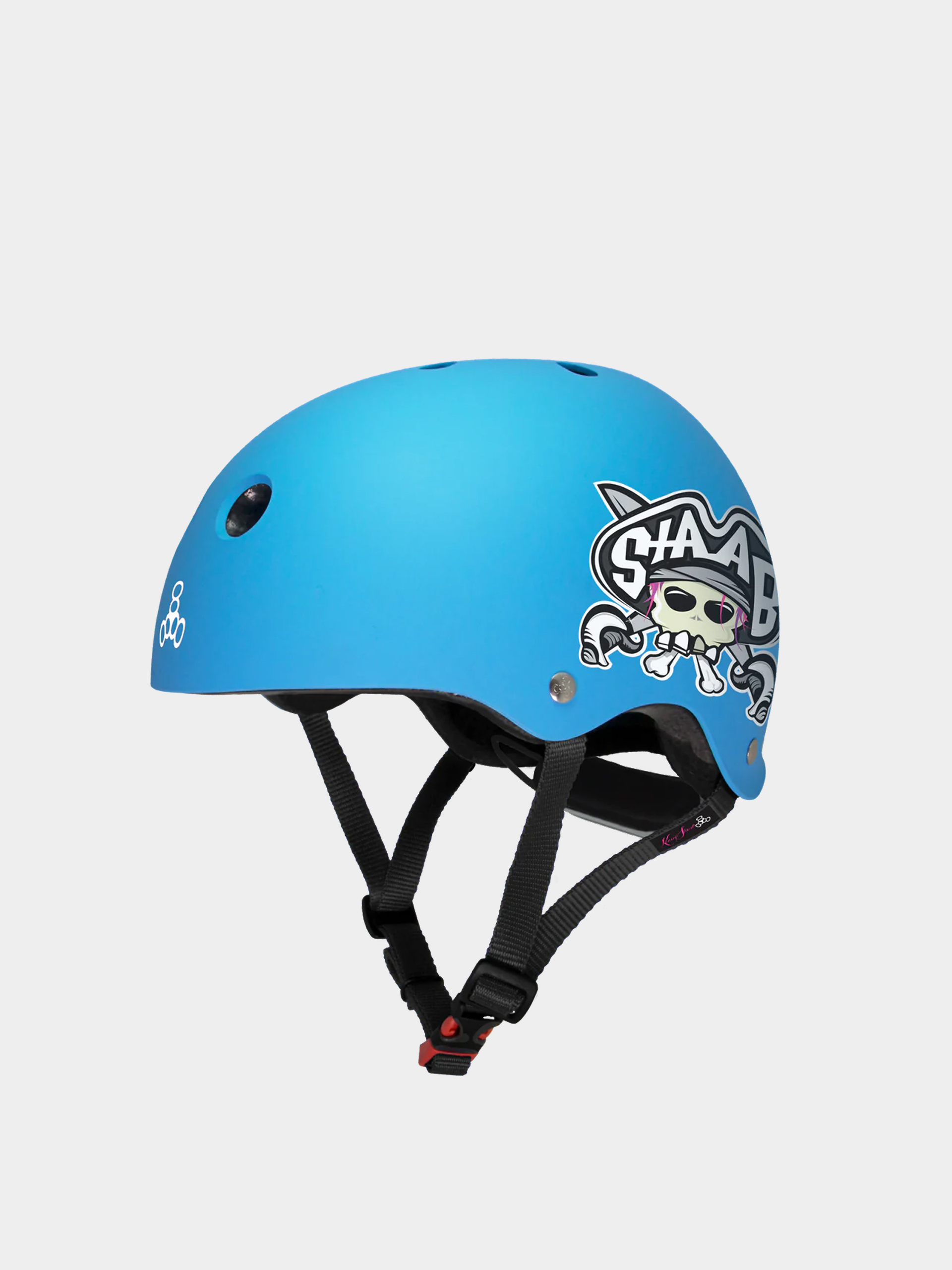 Cascu0103 Triple Eight Lil 8 Staab Edition Dual Certified Helmet With Eps Liner JR (neon blue)