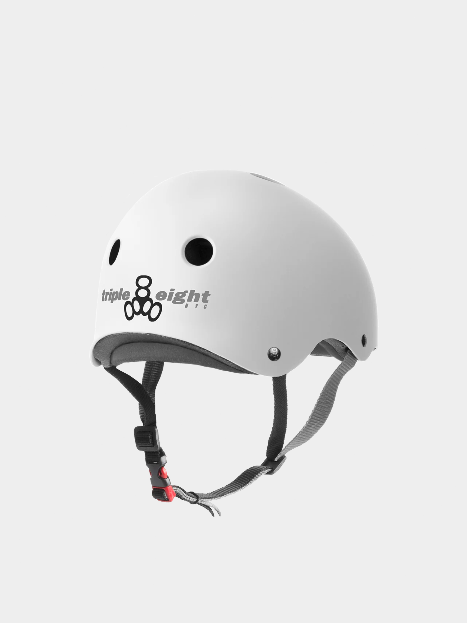 Cască Triple Eight The Certified Sweatsaver Helmet (white rubber)