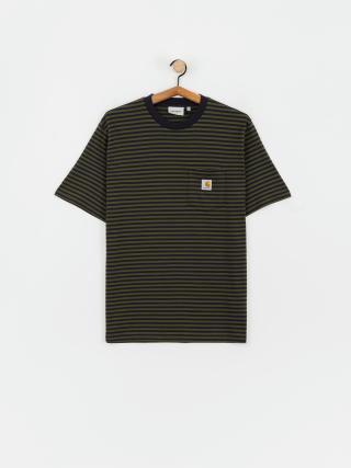 Tricou Carhartt WIP Verner Pocket (verner stripe/dark navy/office green)