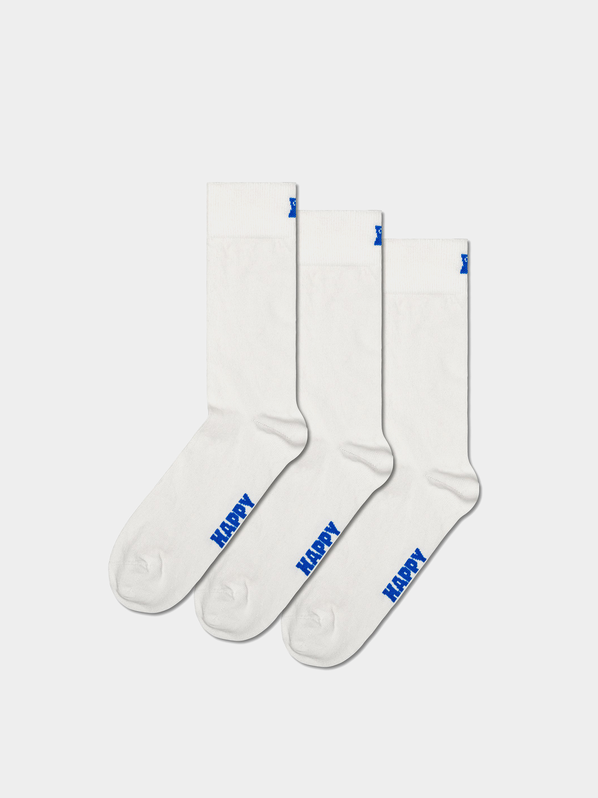 Șosete Happy Socks 3-Pack Solids (white)