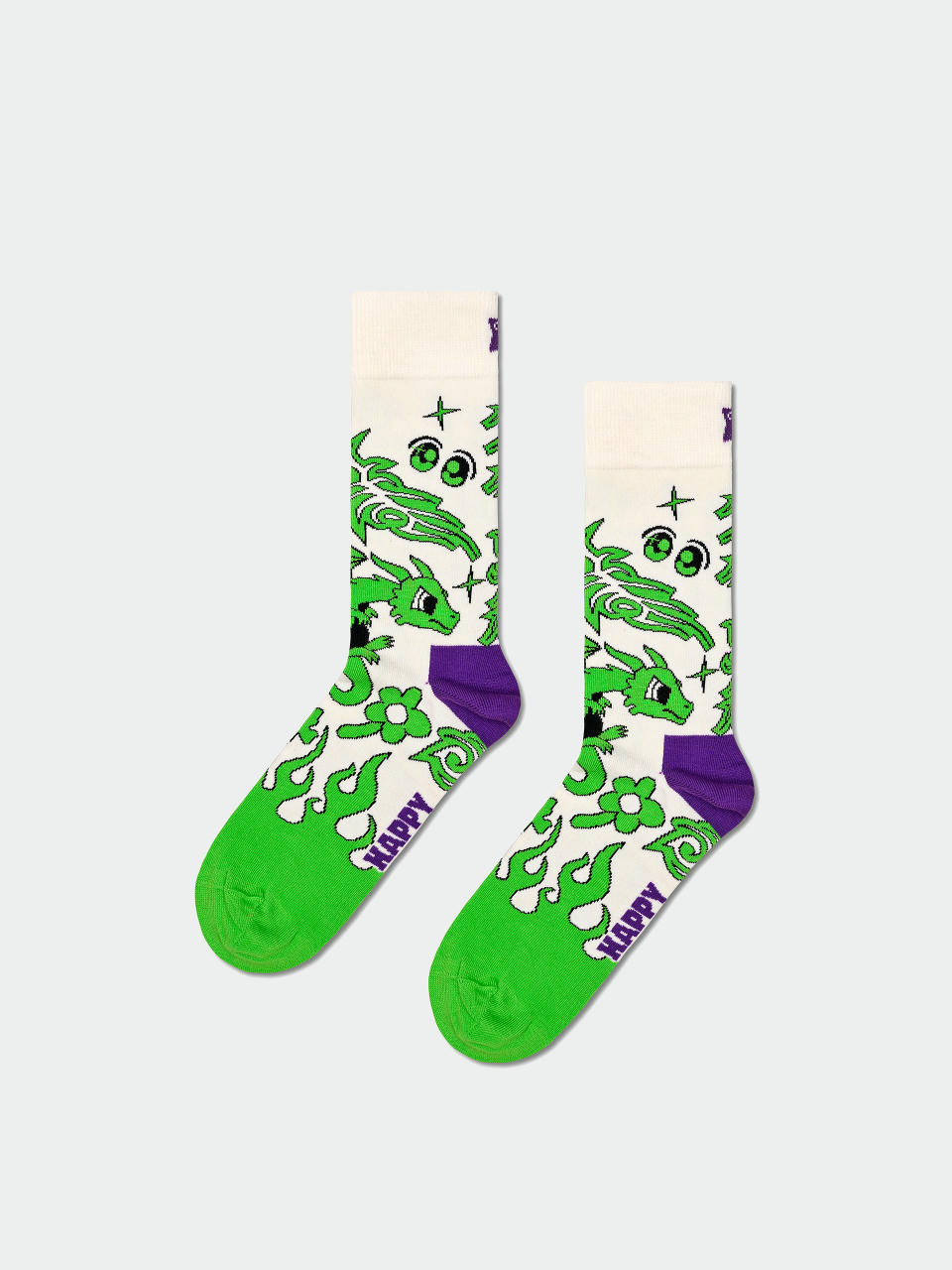 Șosete Happy Socks Hyper Dragon (white)