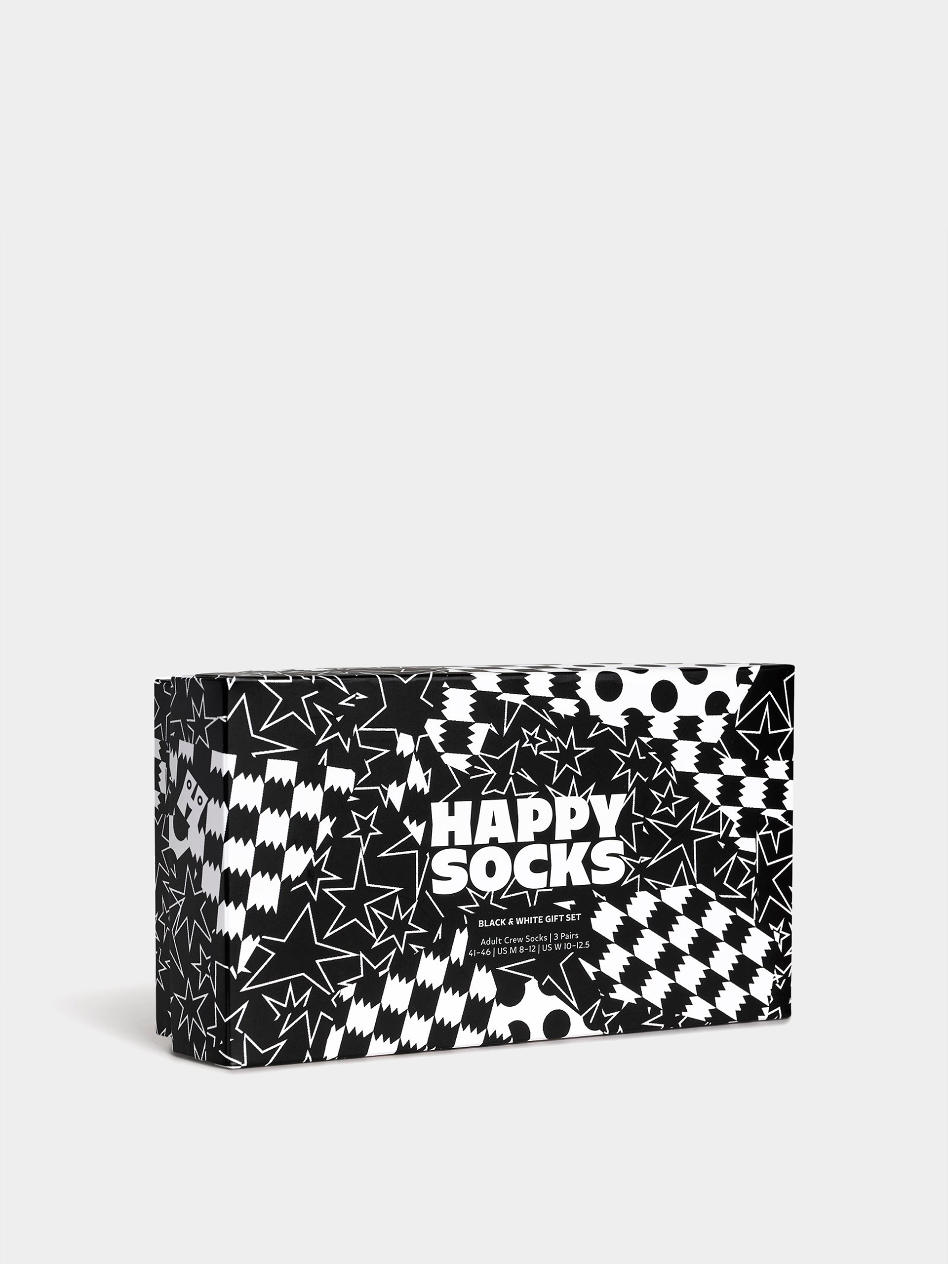 Șosete Happy Socks 3-Pack Black And White (black)