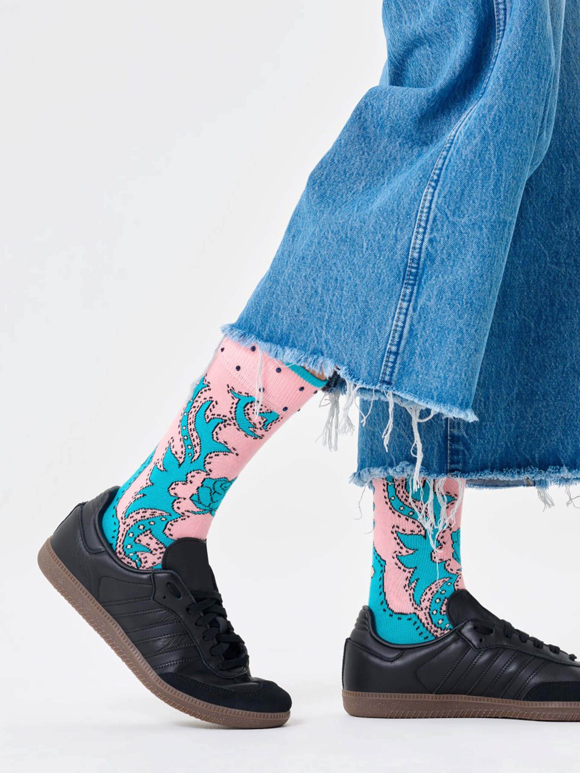 Șosete Happy Socks Wrangler Freehand (turquoise)