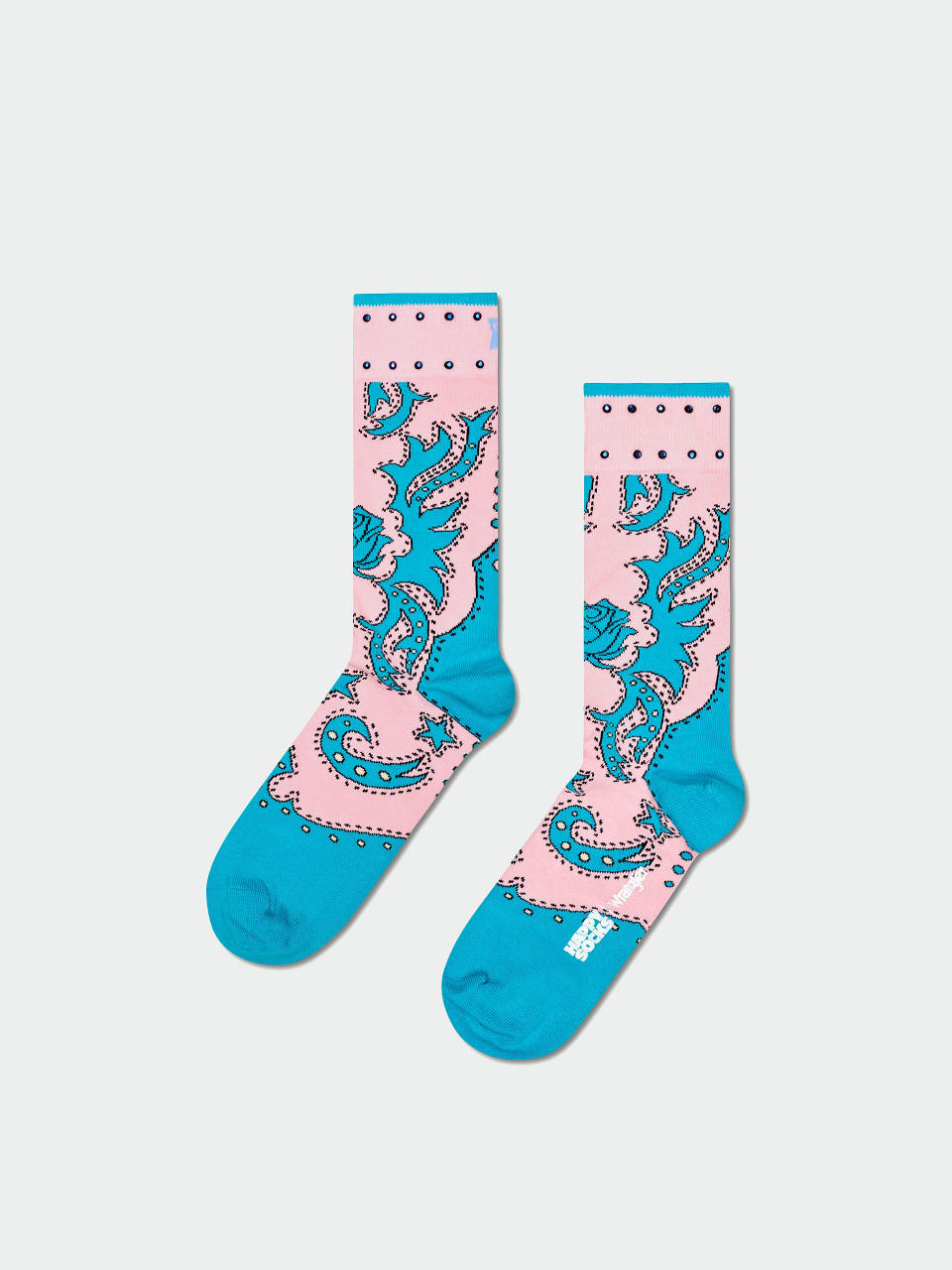 Șosete Happy Socks Wrangler Freehand (turquoise)