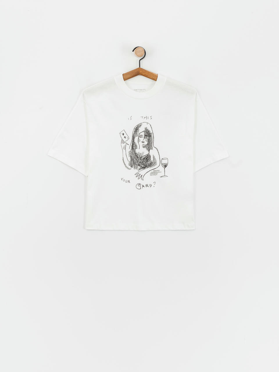 Tricou Carhartt WIP Pepe Card Wmn (white/black)