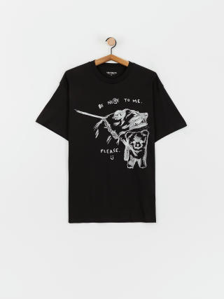 Tricou Carhartt WIP Pepe Be Nice (black/white)