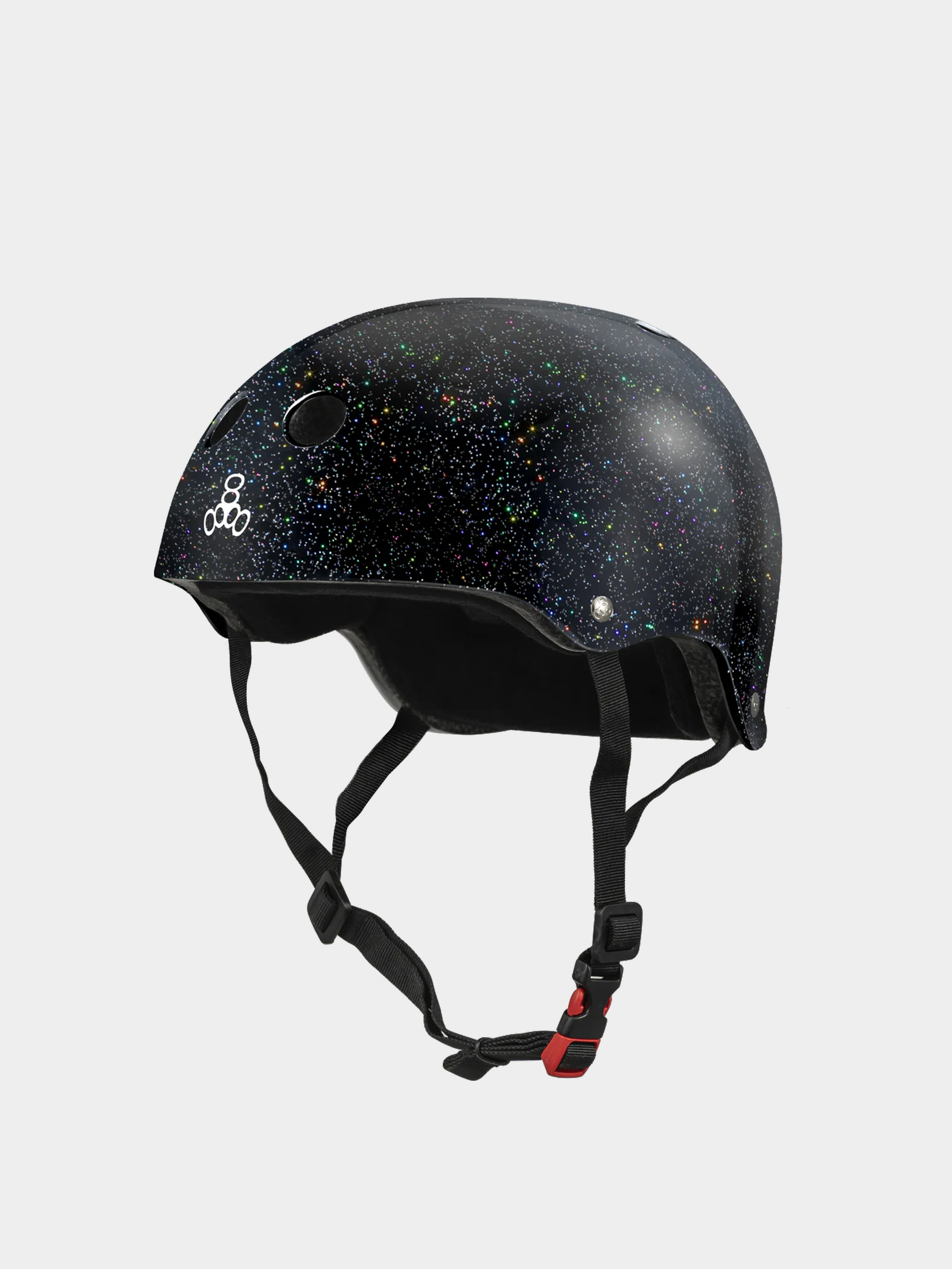 Cascu0103 Triple Eight The Certified Sweatsaver Helmet (black glitter)