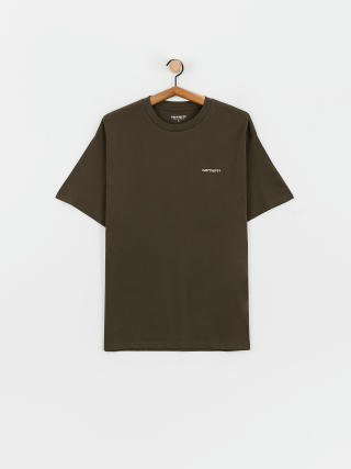 Tricou Carhartt WIP Script Embroidery (cypress/white)