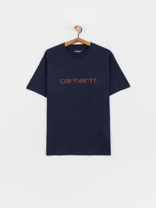 Tricou Carhartt WIP Script (air force blue/malbec)