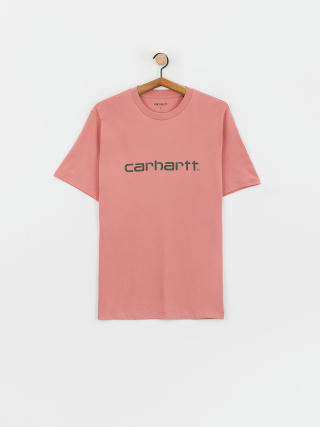 Tricou Carhartt WIP Script (dusty rose/sycamore tree)