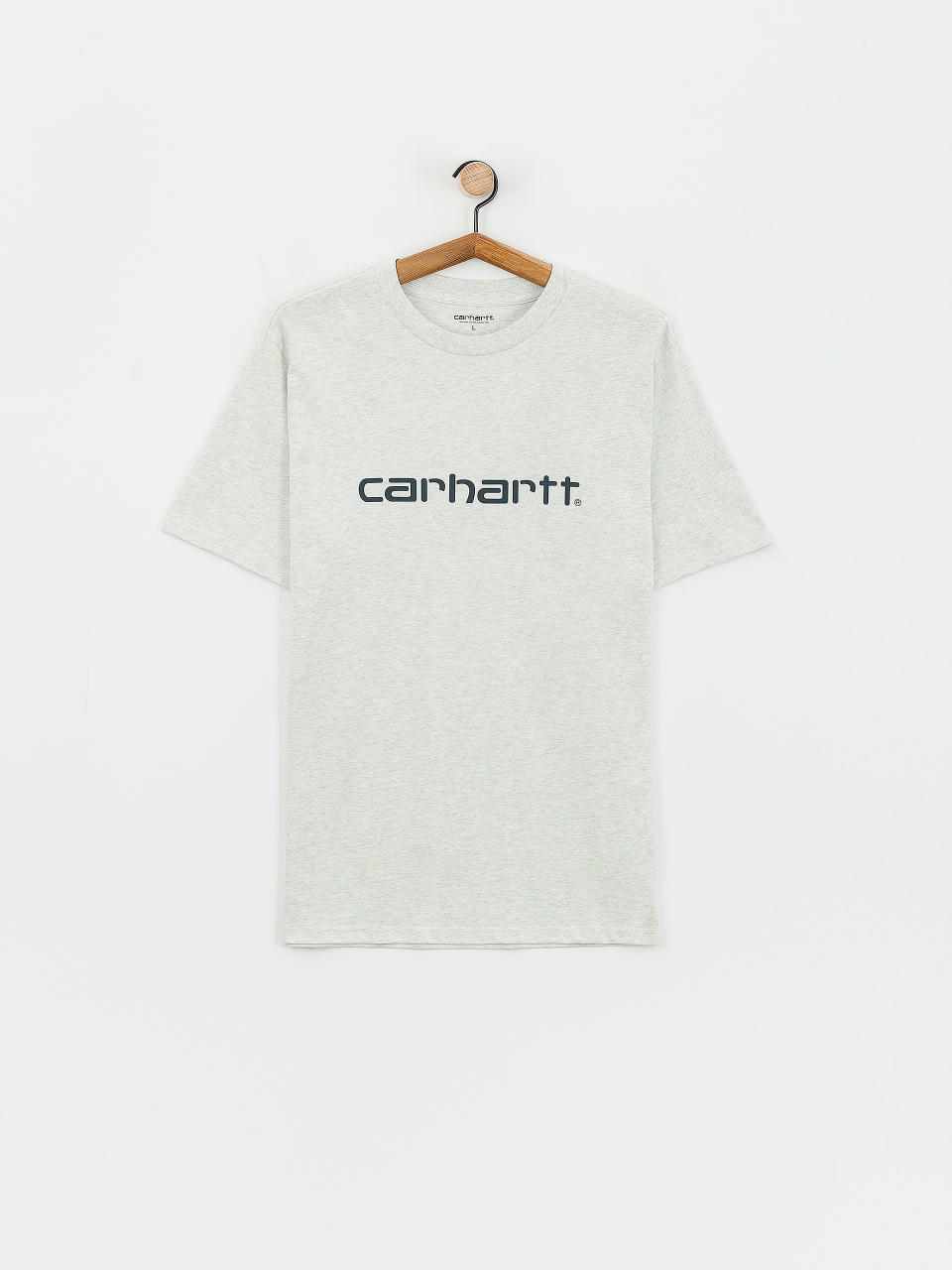 Tricou Carhartt WIP Script (ash heather/duck blue)