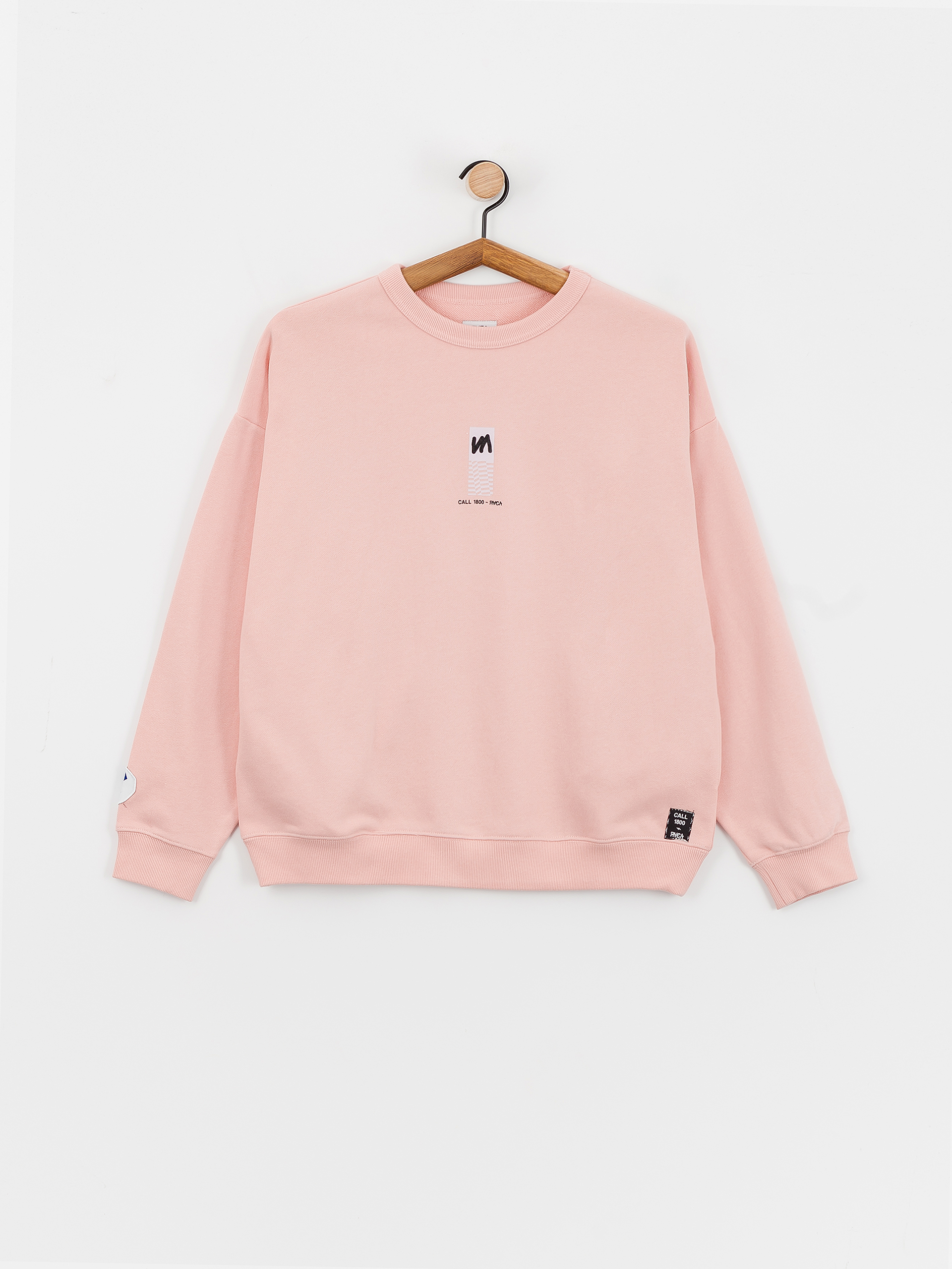 Hanorac RVCA Almost Everything Pocket Crew Wmn (blush)