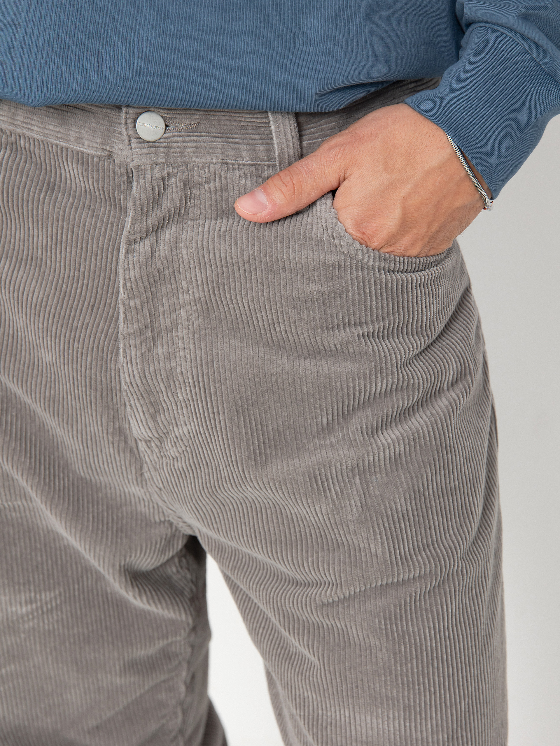 Pantaloni Carhartt WIP Landon (misty grey)