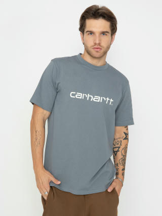 Tricou Carhartt WIP Script (dove grey/wax)