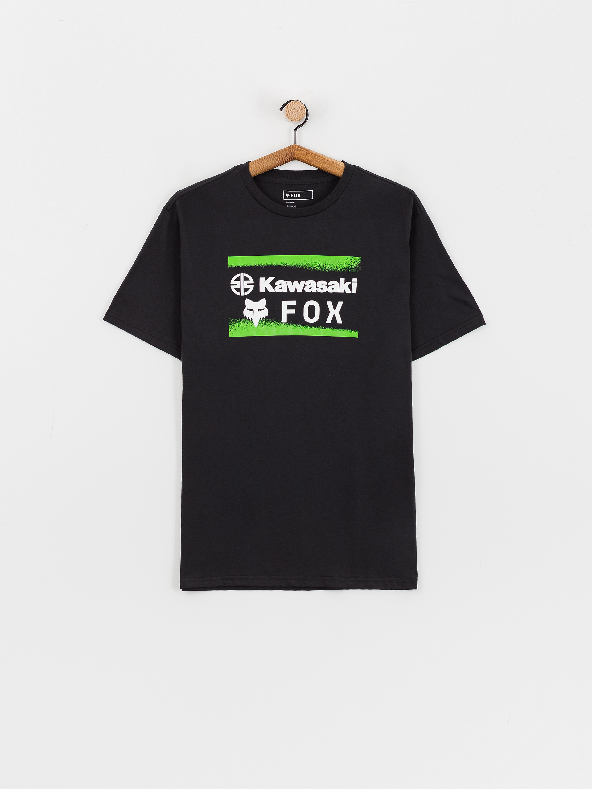 Tricou Fox X Kawasaki - negru (black)