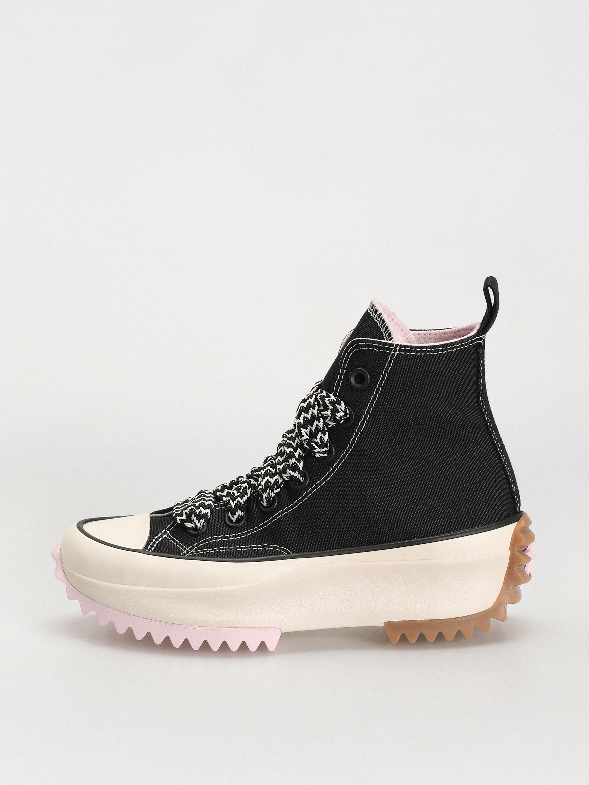 Pantofi Converse Run Star Hike Hi - negru (black/pink foam/egret)