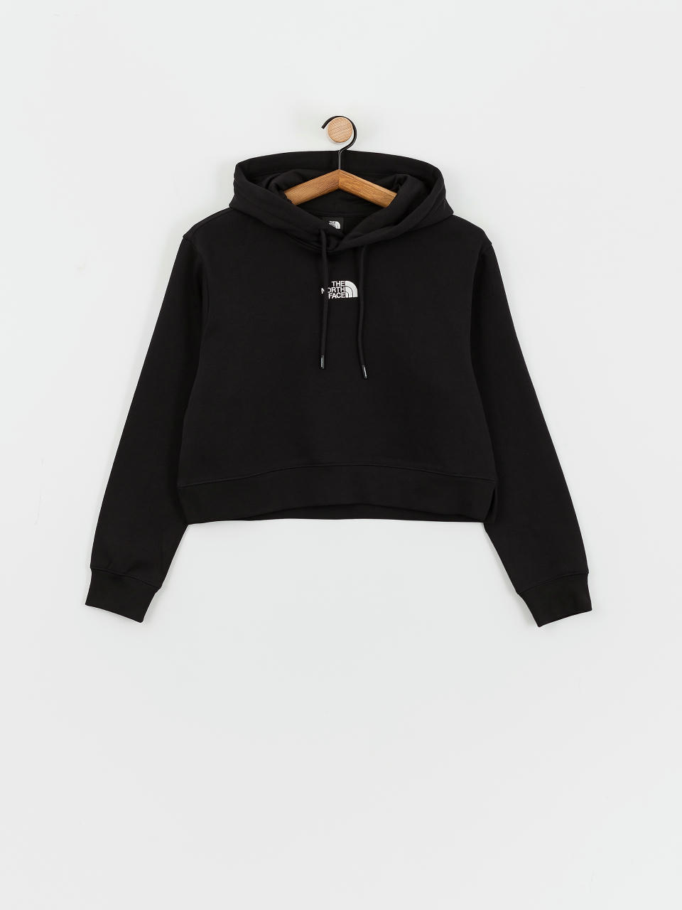 Hanorac cu glugă The North Face Essential Crop HD Wmn (tnf black)