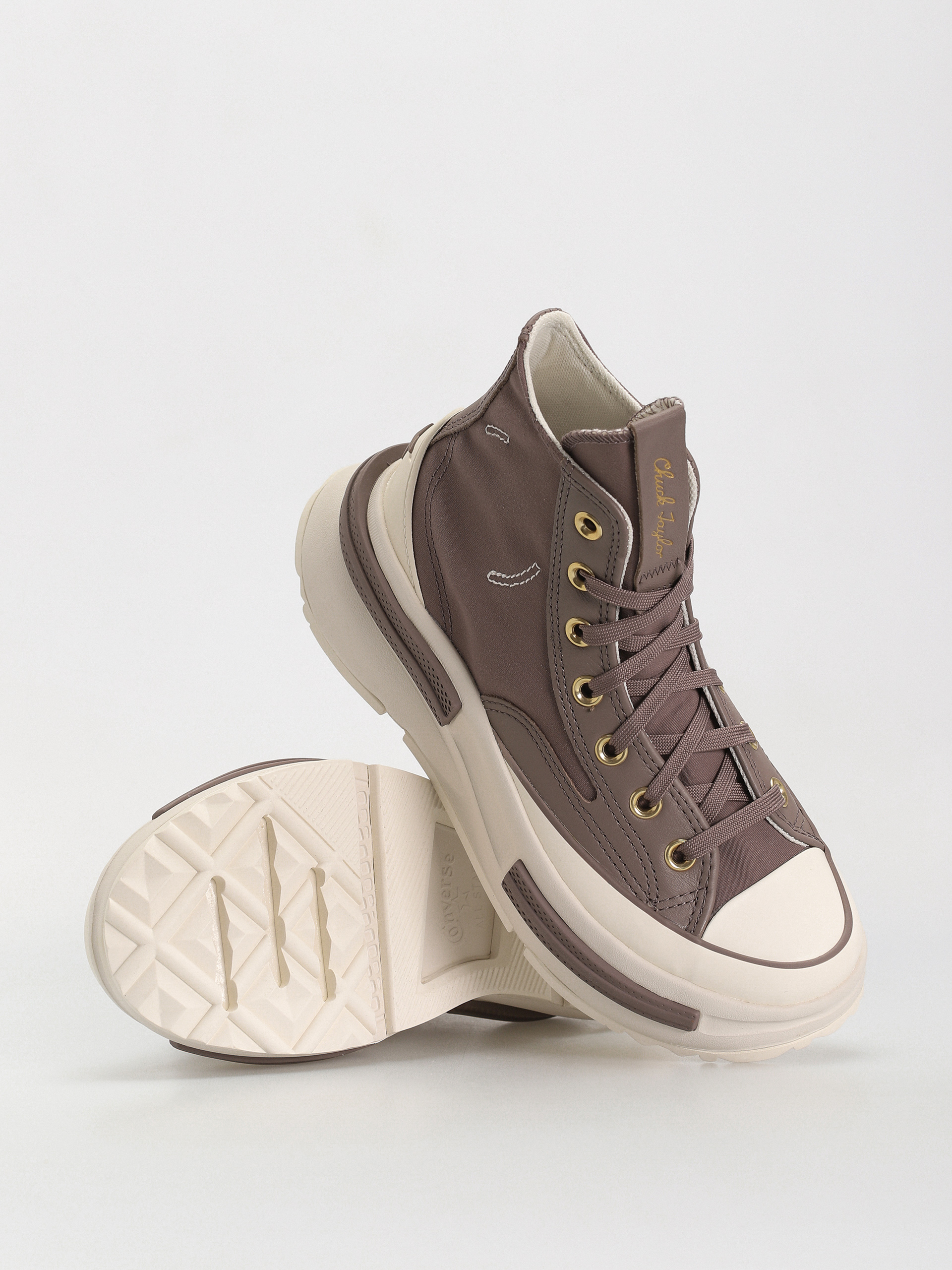 koko Pantofi Converse Run Star Legacy CX Hi - gri (pure pumice/egret/gold)